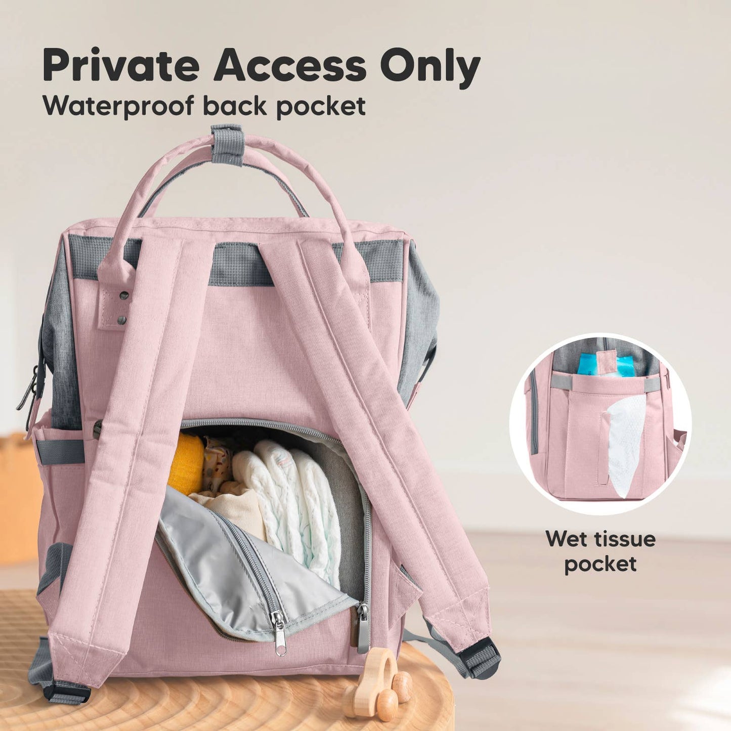 Original Diaper Bag Backpack, Baby Bags with Changing Pad