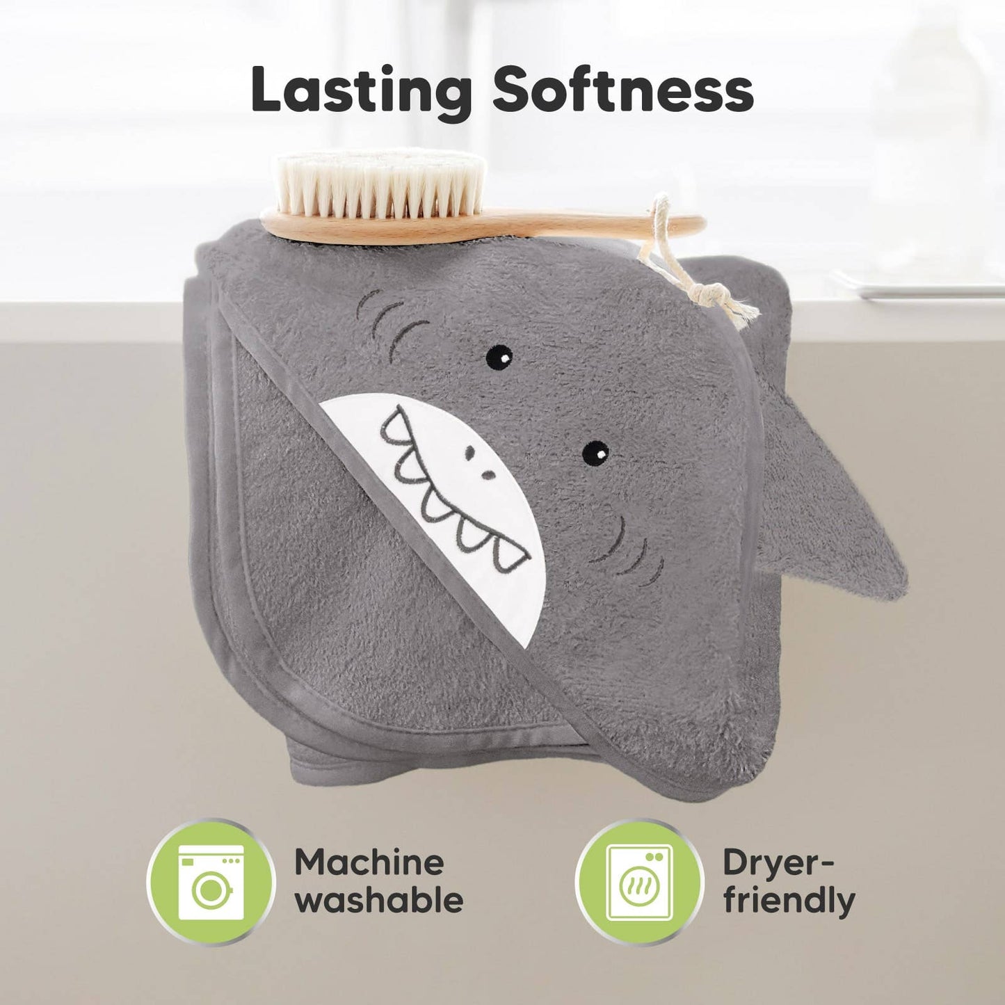 KeaBabies Cuddle Baby Hooded Towel