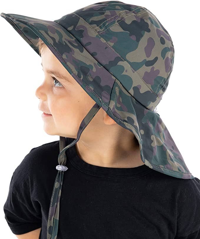 Toddler Patterned Bucket Hat (Green Camo)