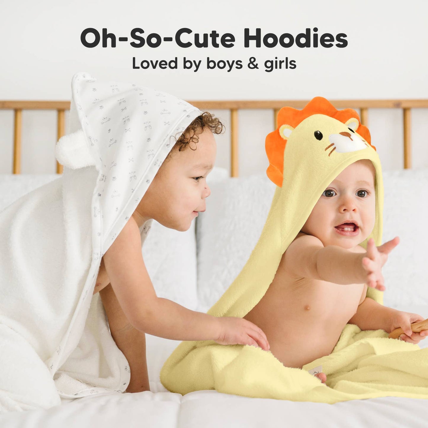 KeaBabies Cuddle Baby Hooded Towel