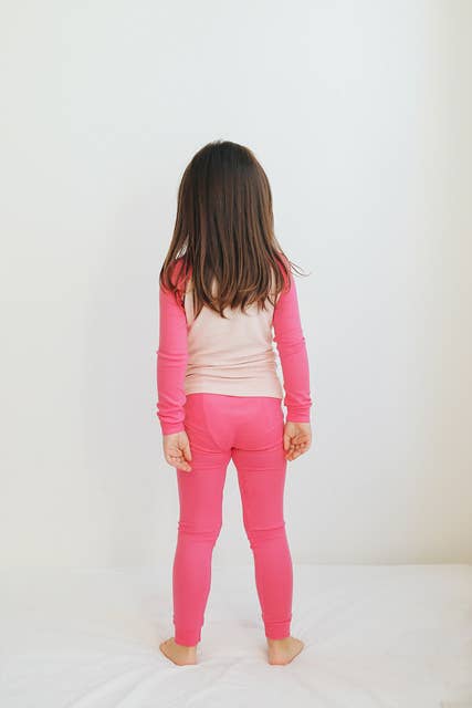 Modal Raglan Hot Pink Long Sleeve PJs