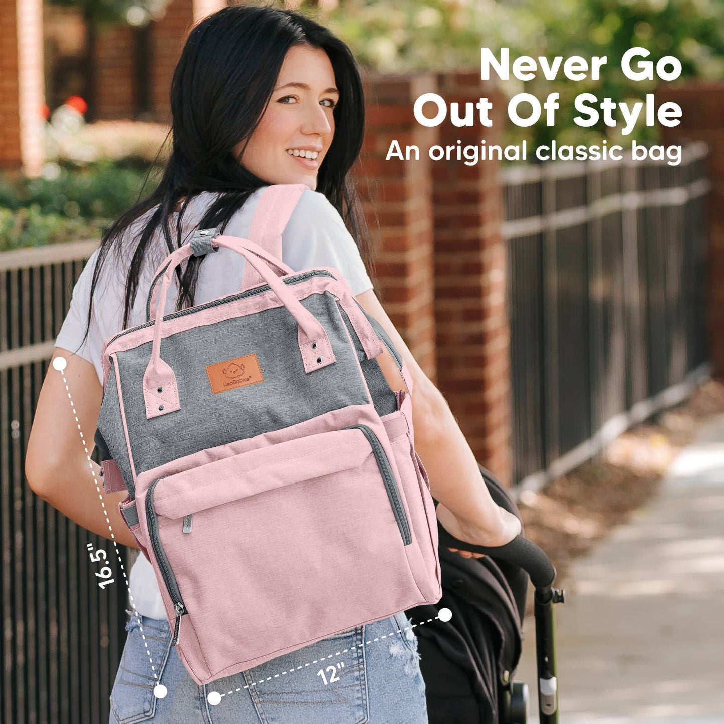 Original Diaper Bag Backpack, Baby Bags with Changing Pad