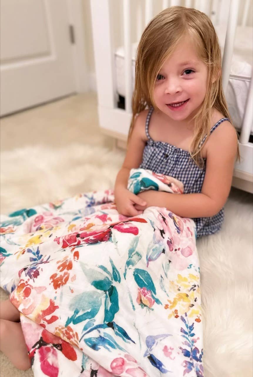Premium Baby Blanket Toddler Blanket - Bamboo and Cotton