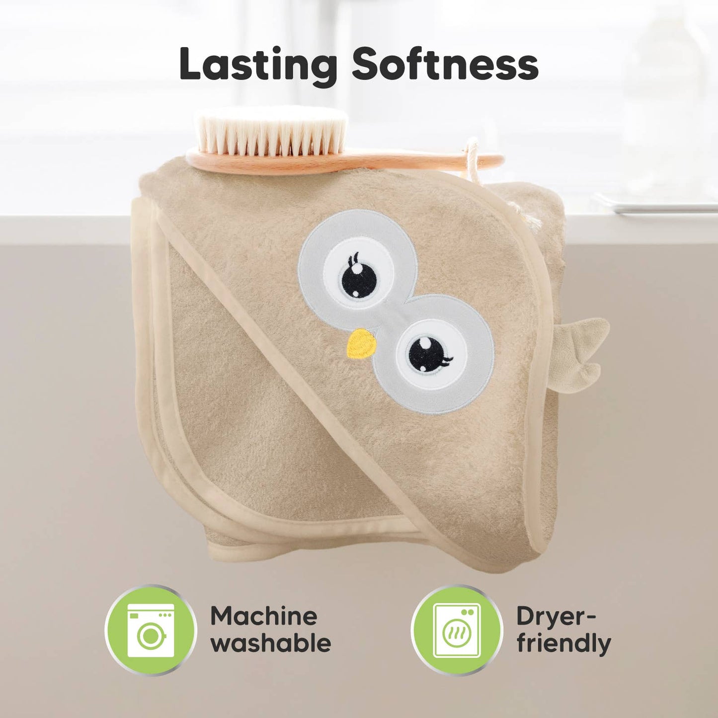 KeaBabies Cuddle Baby Hooded Towel