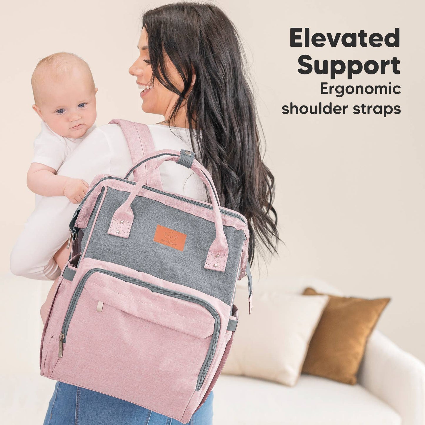 Original Diaper Bag Backpack, Baby Bags with Changing Pad