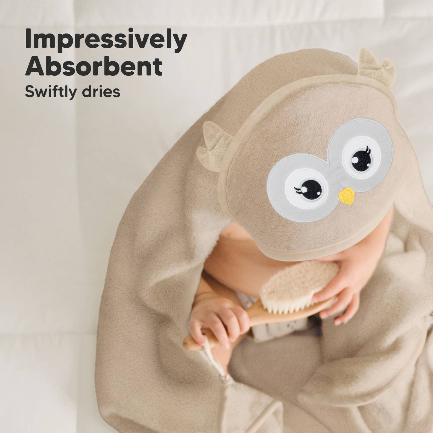 KeaBabies Cuddle Baby Hooded Towel