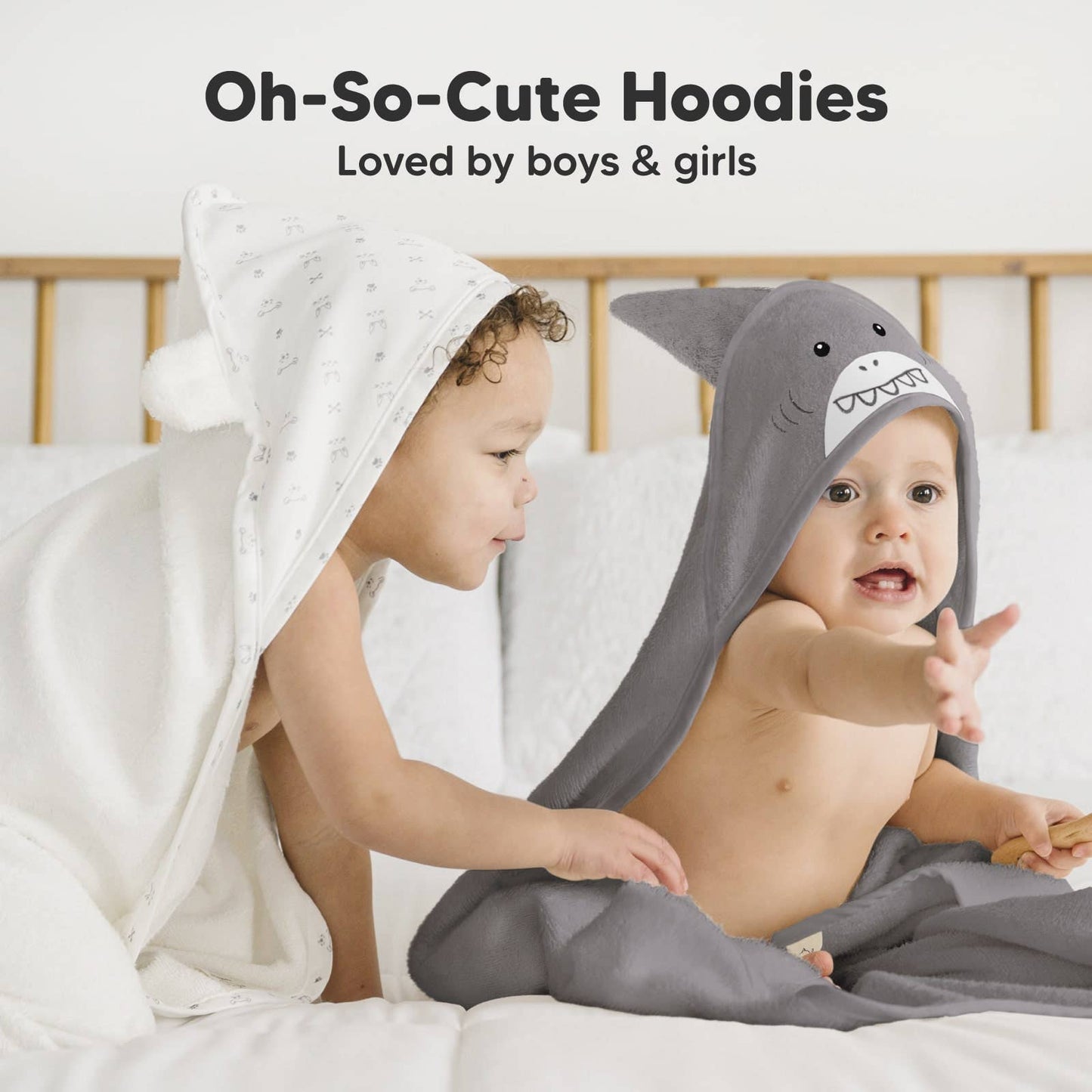 KeaBabies Cuddle Baby Hooded Towel