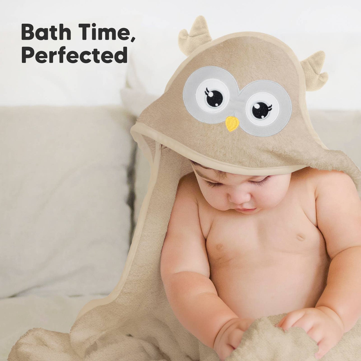 KeaBabies Cuddle Baby Hooded Towel