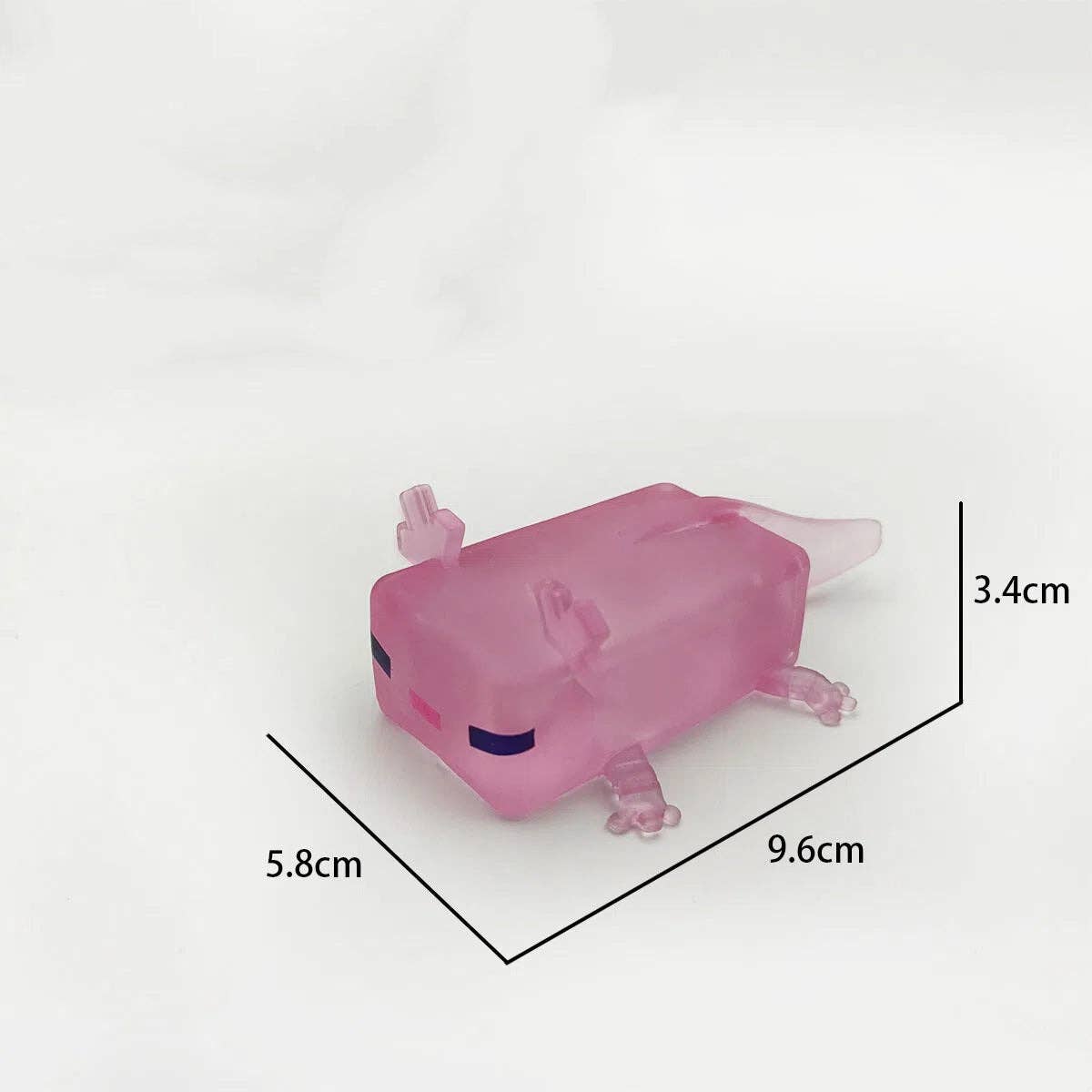 Clear Axolotl Squishy Soft Squeeze Stress Relief Fidget Toy