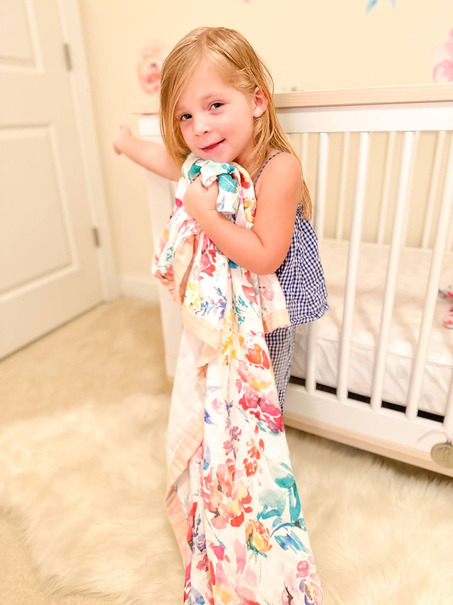 Premium Baby Blanket Toddler Blanket - Bamboo and Cotton