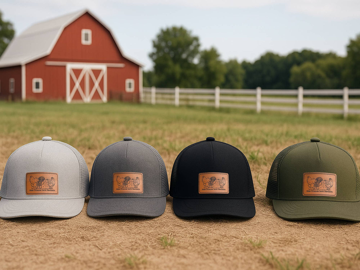 "Some Friends have Feathers" Trucker Hat for Outdoor Kids