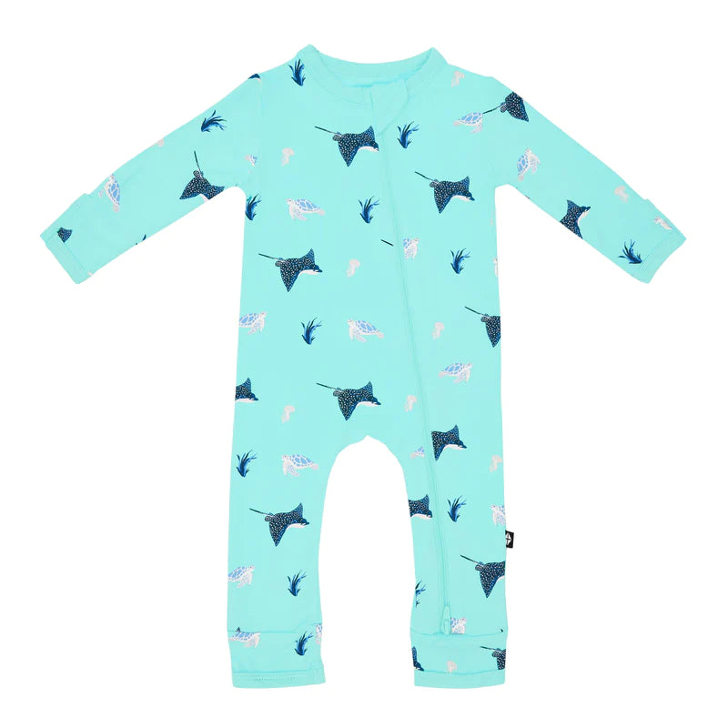 Zippered Romper- Eagle Ray