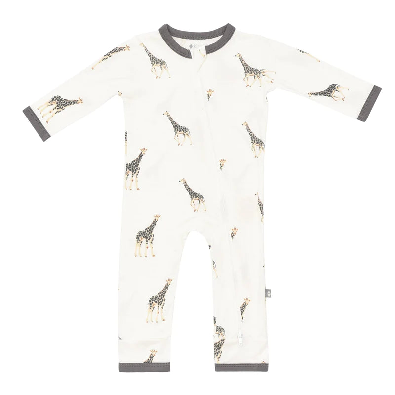 Zippered Romper- Giraffe