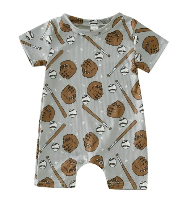 Baseball Romper