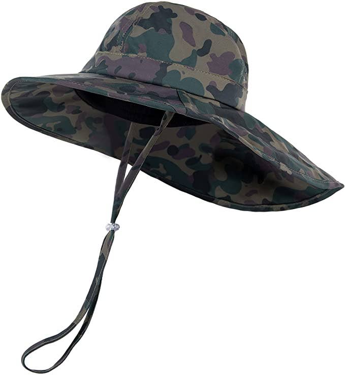 Toddler Patterned Bucket Hat (Green Camo)