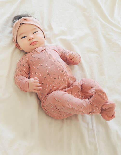 Wind Flower Baby Footie