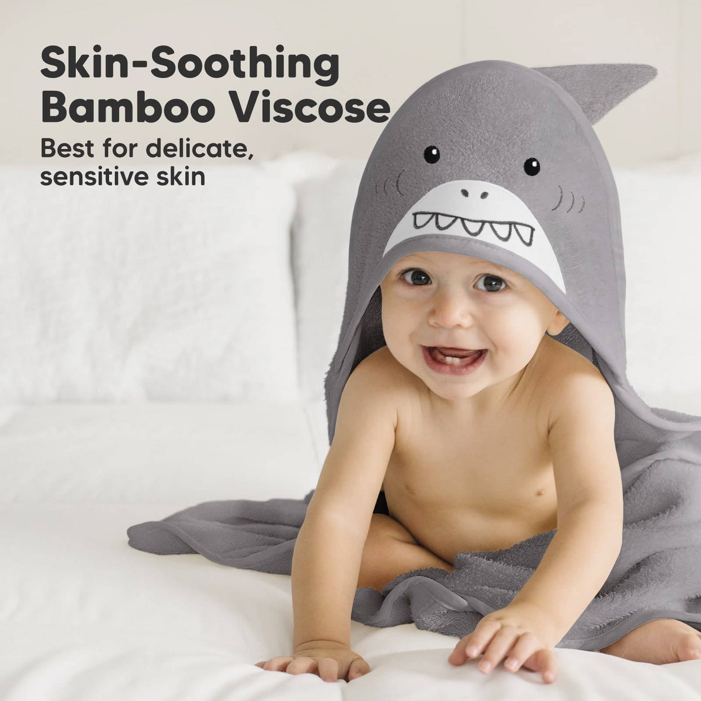 KeaBabies Cuddle Baby Hooded Towel