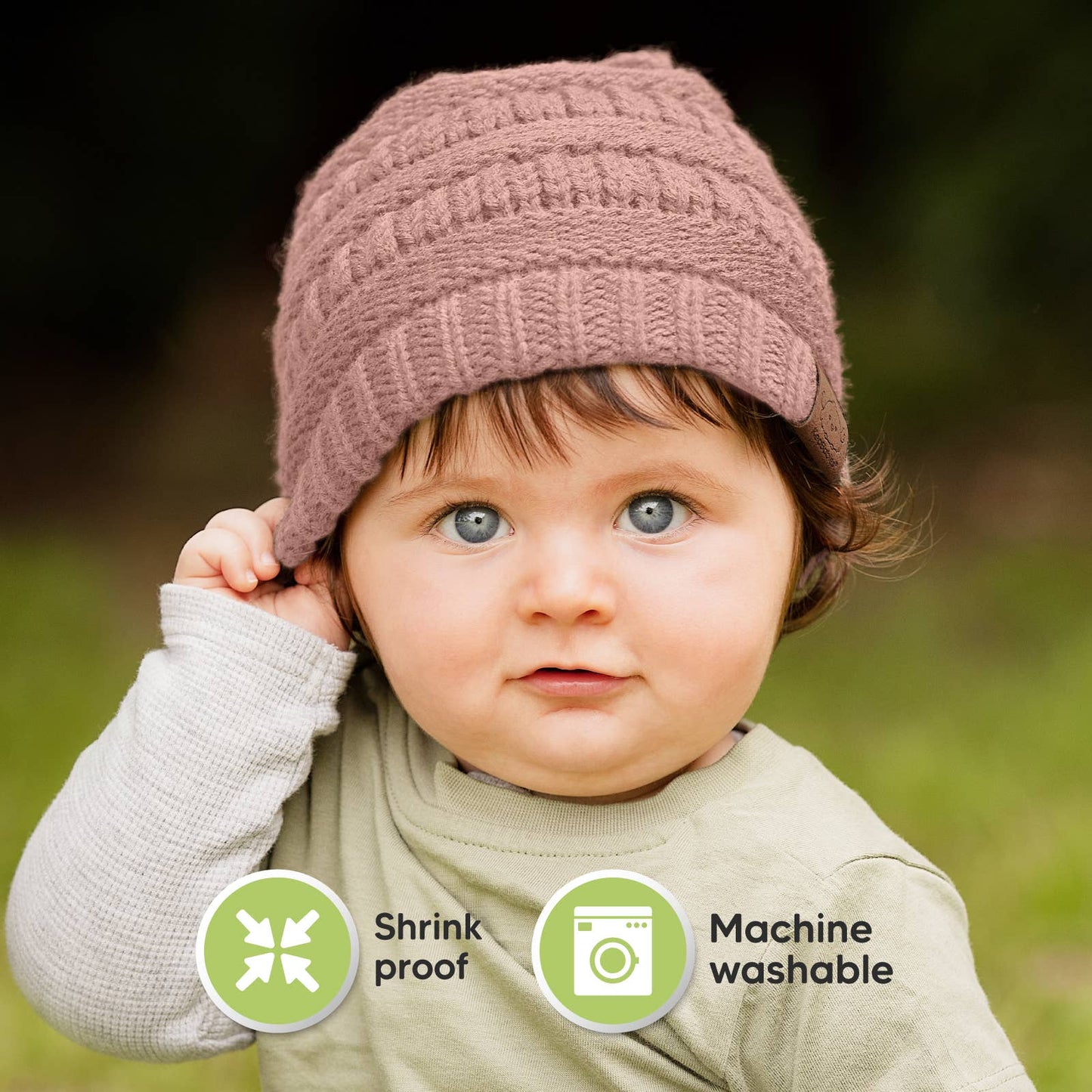KeaBabies Warmzy Baby Beanies (Tawny, M)