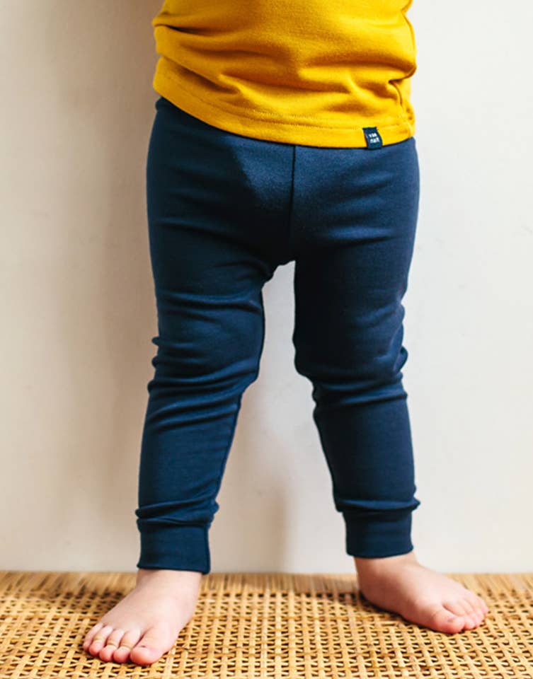 Modal Mustard & Blue Long Sleeve PJs