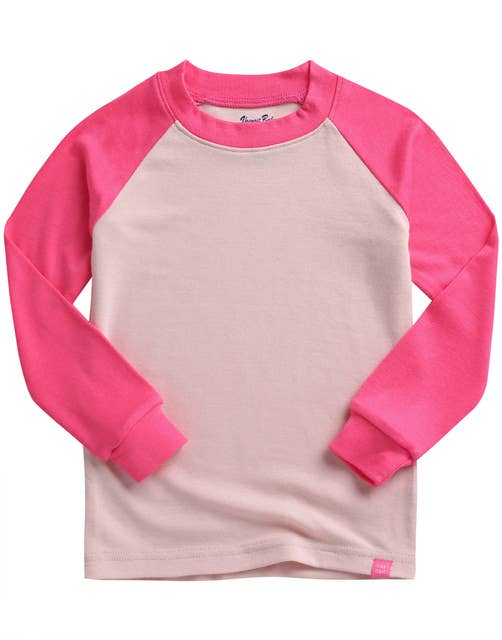 Modal Raglan Hot Pink Long Sleeve PJs