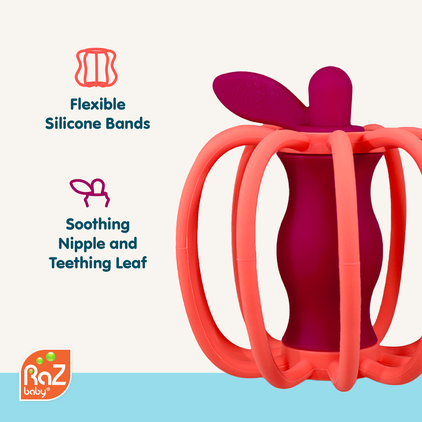RaZ-Pear Teether & Rattle Toy