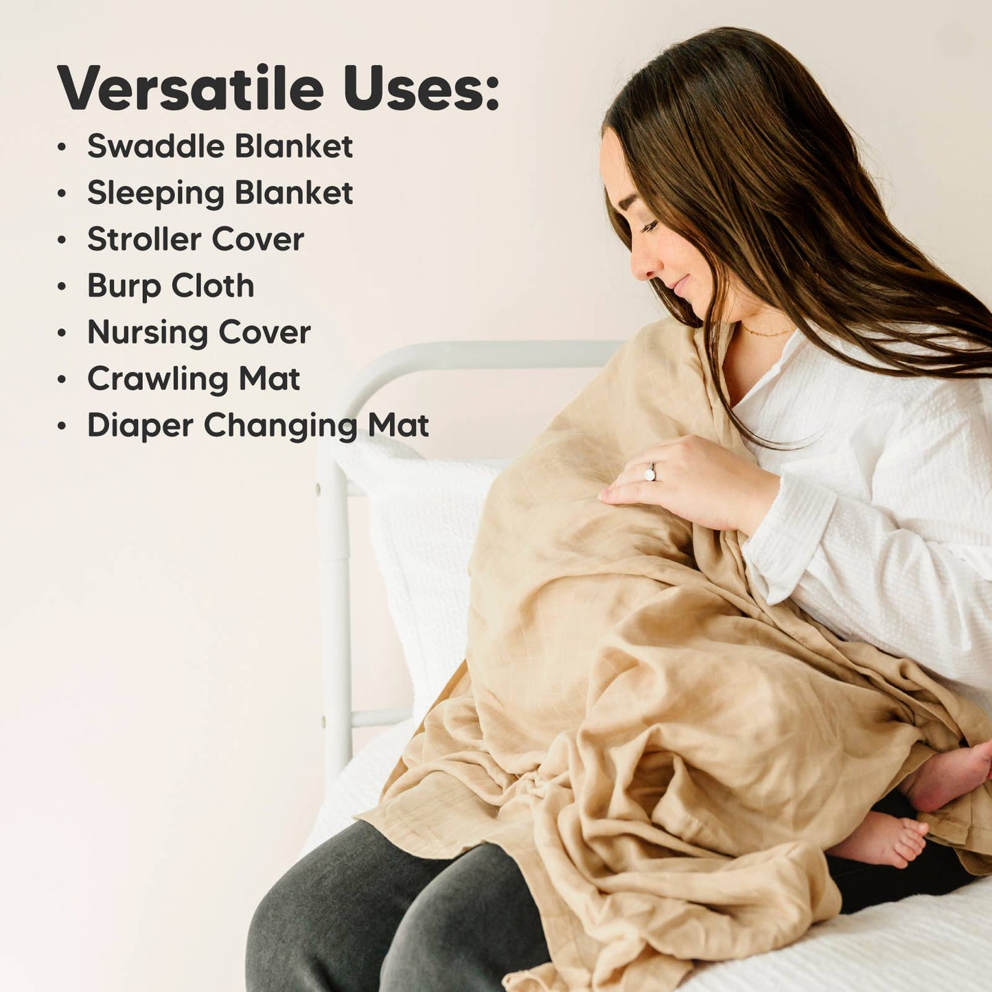 KeaBabies Lumi Muslin Swaddle Blankets