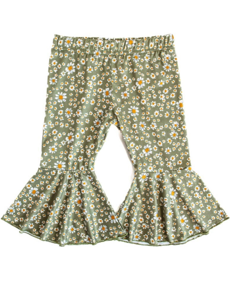 Lina Pleated Bell Bottoms