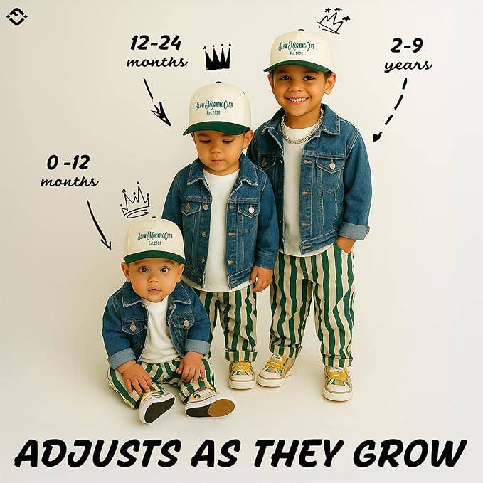 Kids/Baby Two Tone Vintage Cap - Put It on My Papa's Tab