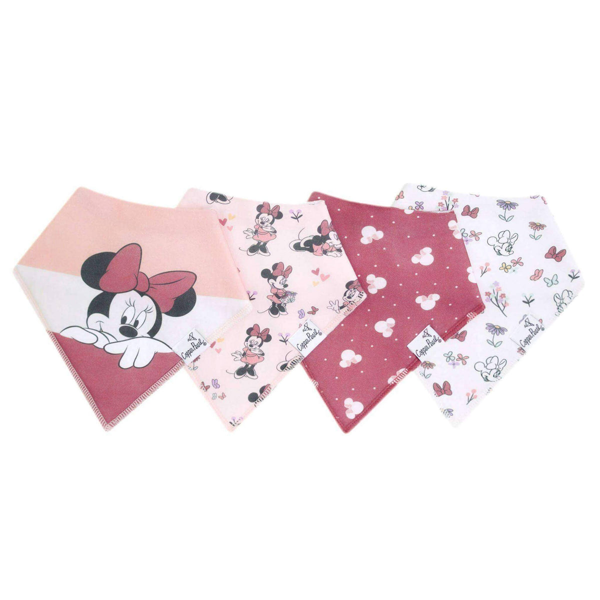 4 Pack Baby Bandana Bibs - Minnie Mouse
