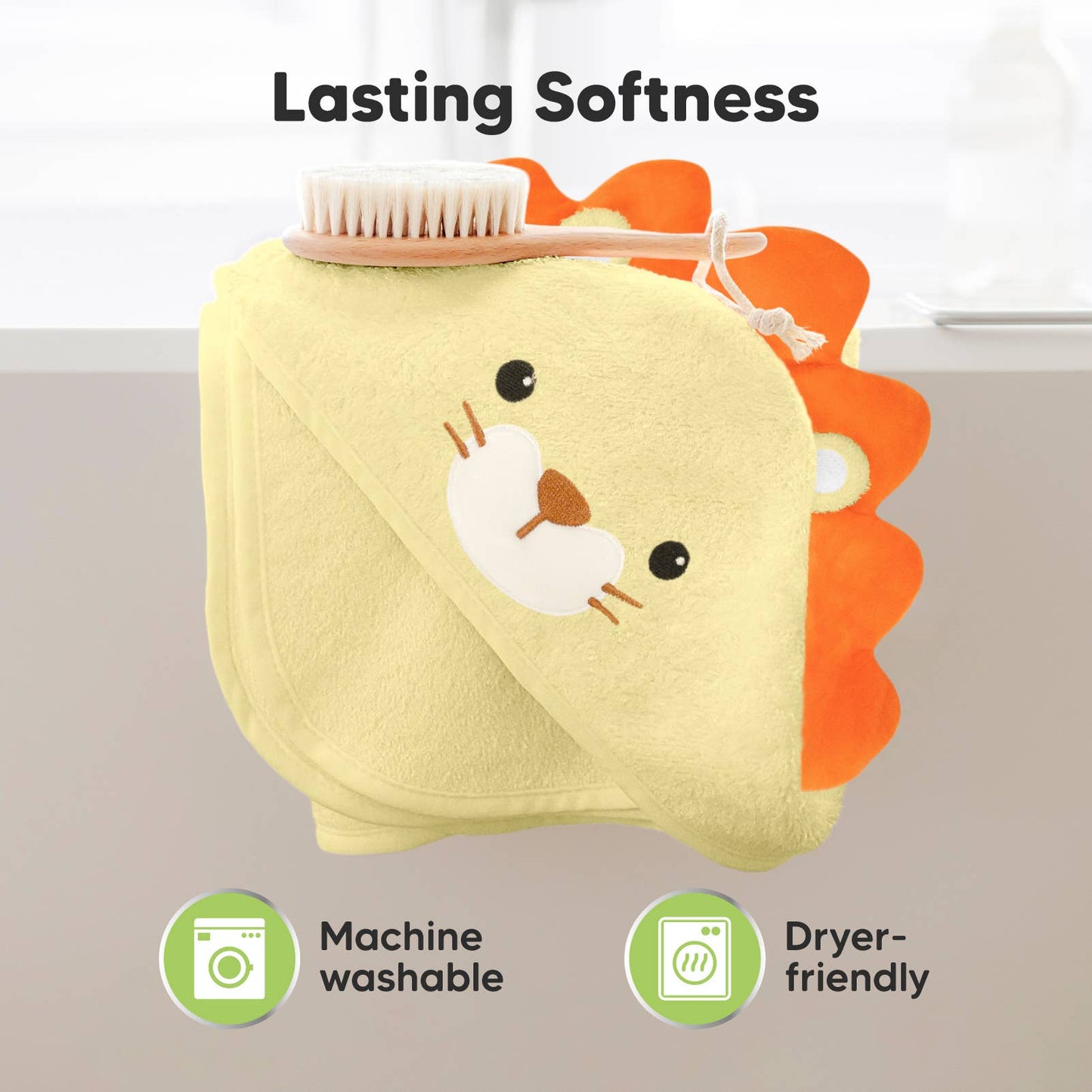 KeaBabies Cuddle Baby Hooded Towel