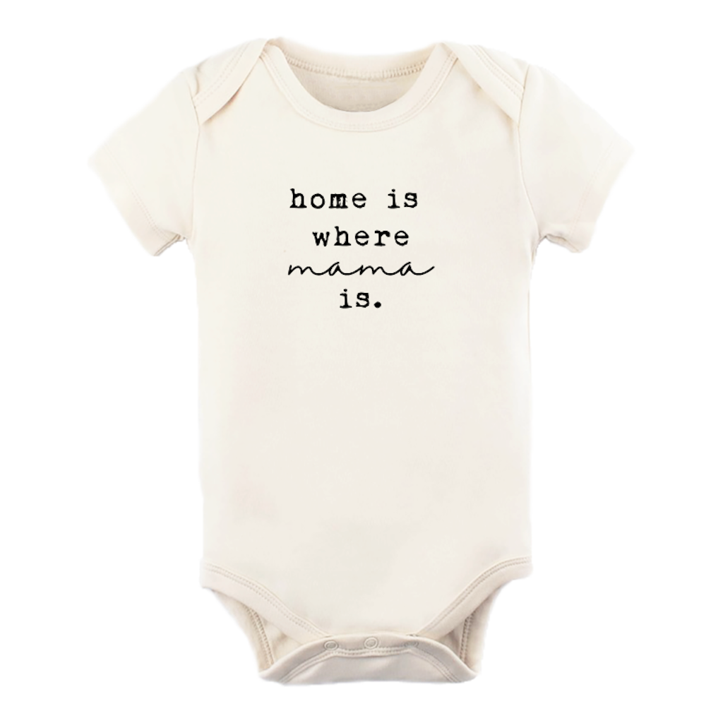 Home is Where Mama is Organic Cotton Bodysuit | Short Sleeve