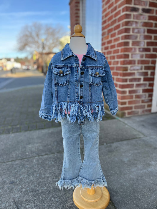Jean fringe Jacket