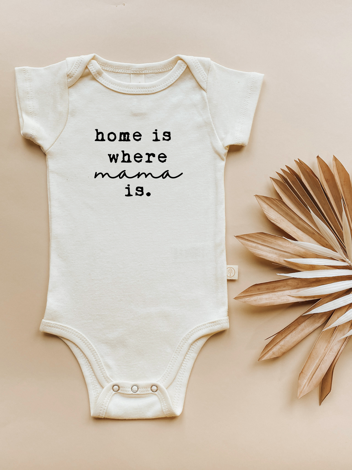 Home is Where Mama is Organic Cotton Bodysuit | Short Sleeve