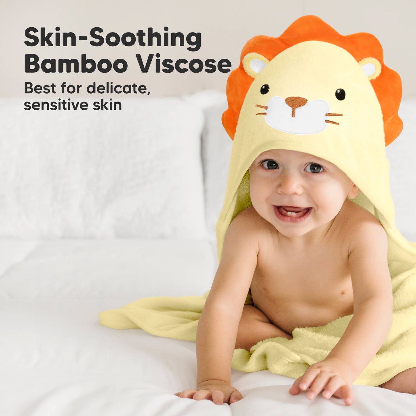 KeaBabies Cuddle Baby Hooded Towel
