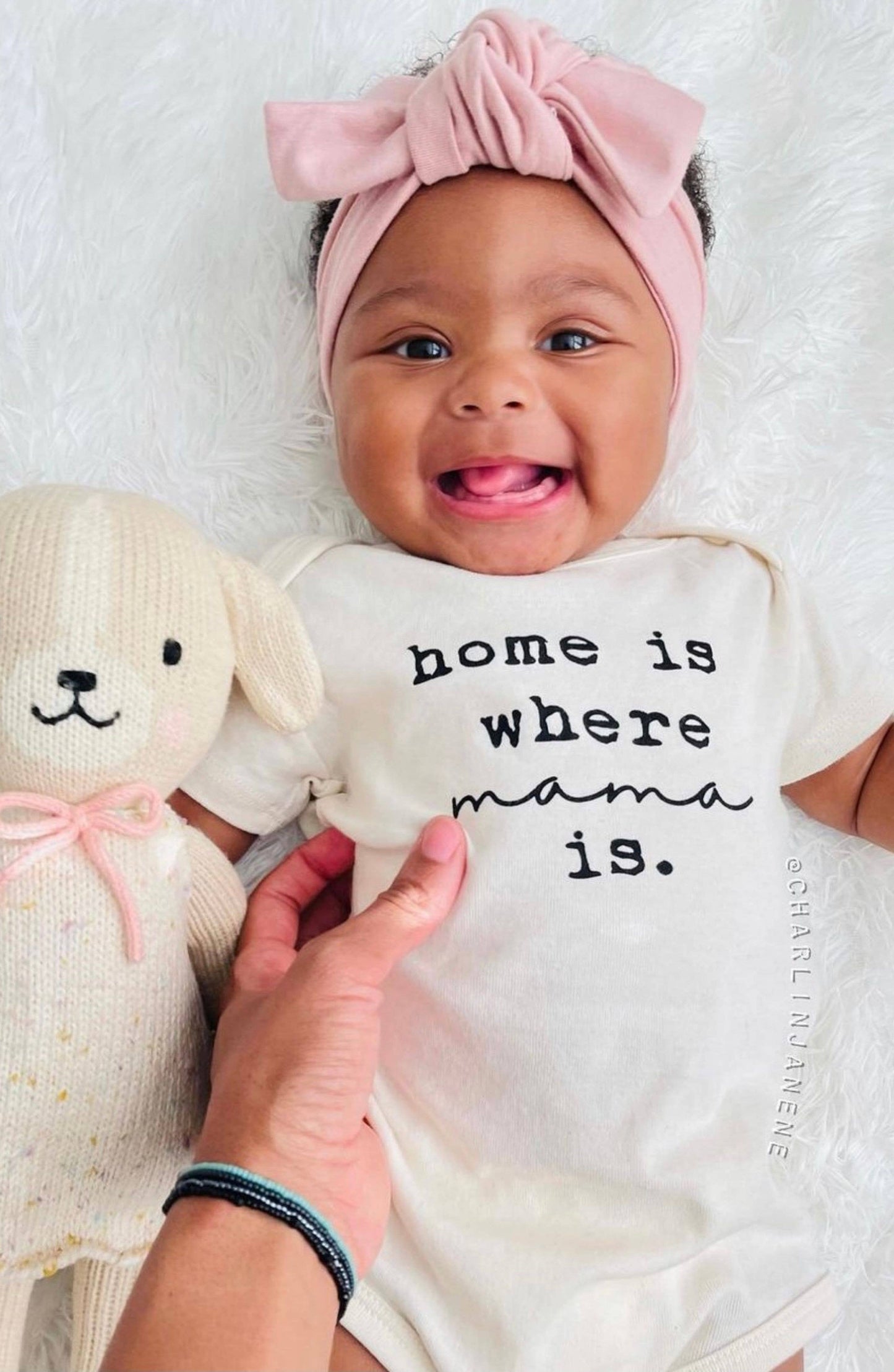 Home is Where Mama is Organic Cotton Bodysuit | Short Sleeve