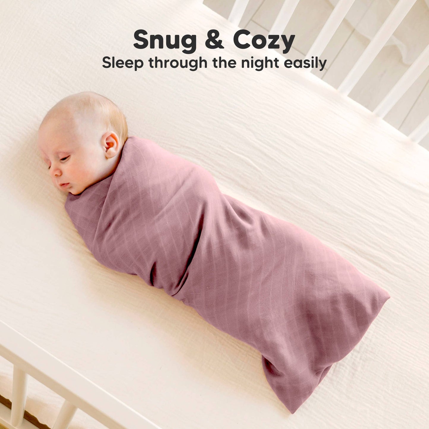 KeaBabies Lumi Muslin Swaddle Blankets