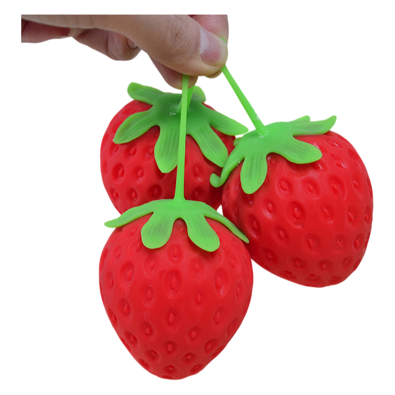 Simulation Strawberry Squishy Toy Slow Rising Stress Relief Squeeze Toy