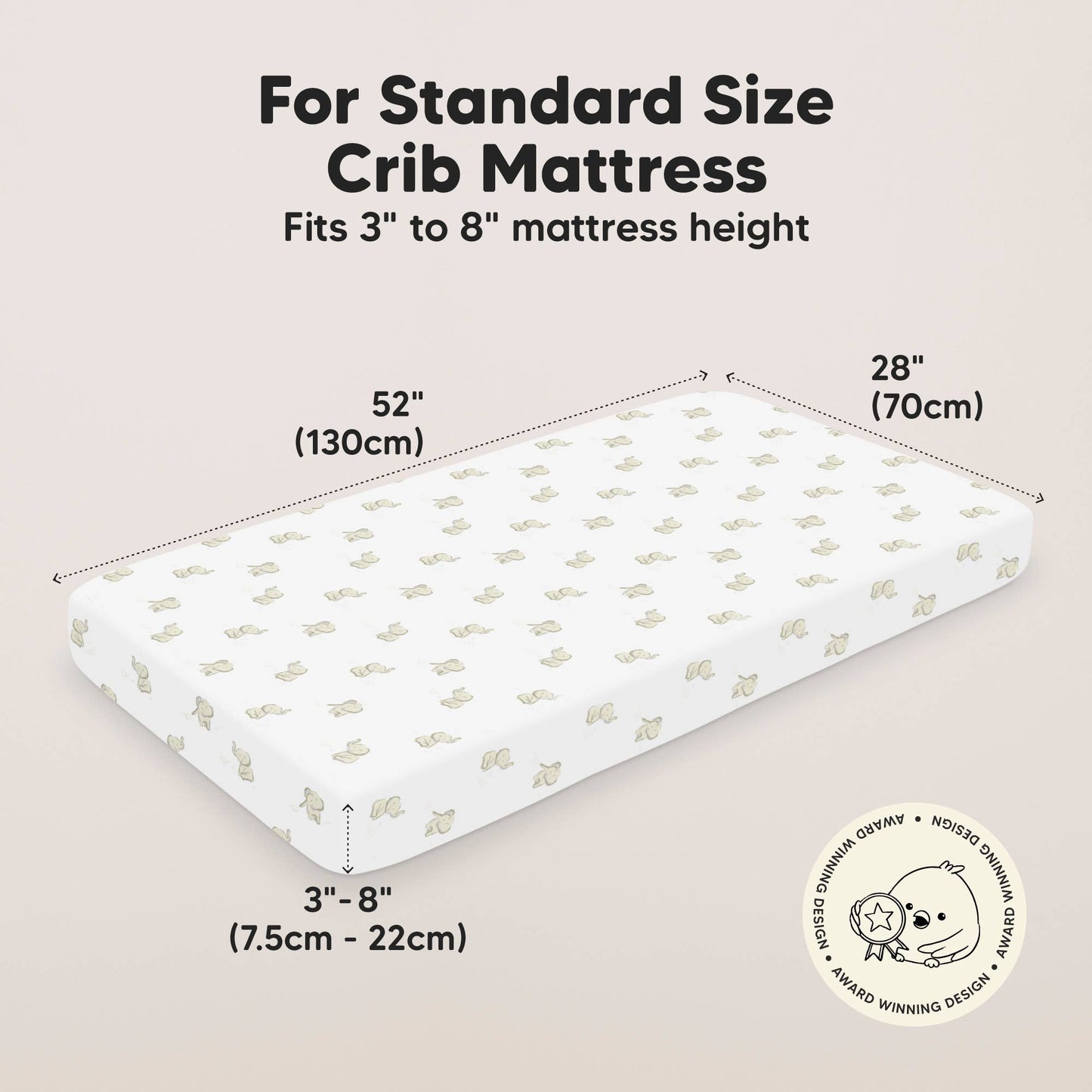 KeaBabies 2-Pack Isla Fitted Crib Sheet