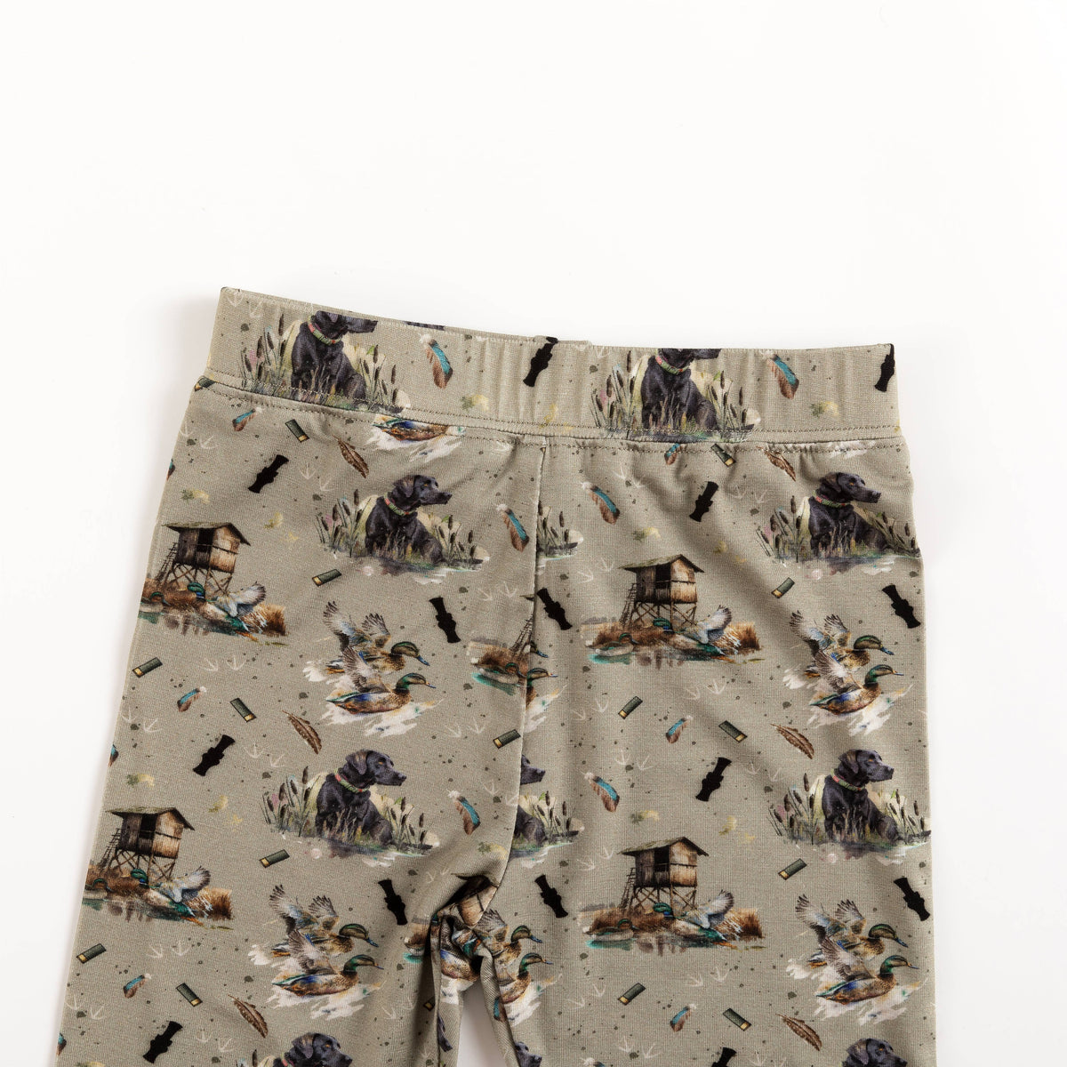 Thatched Cottage and Rural Dog Kids Bamboo Two-Piece Pajama Set