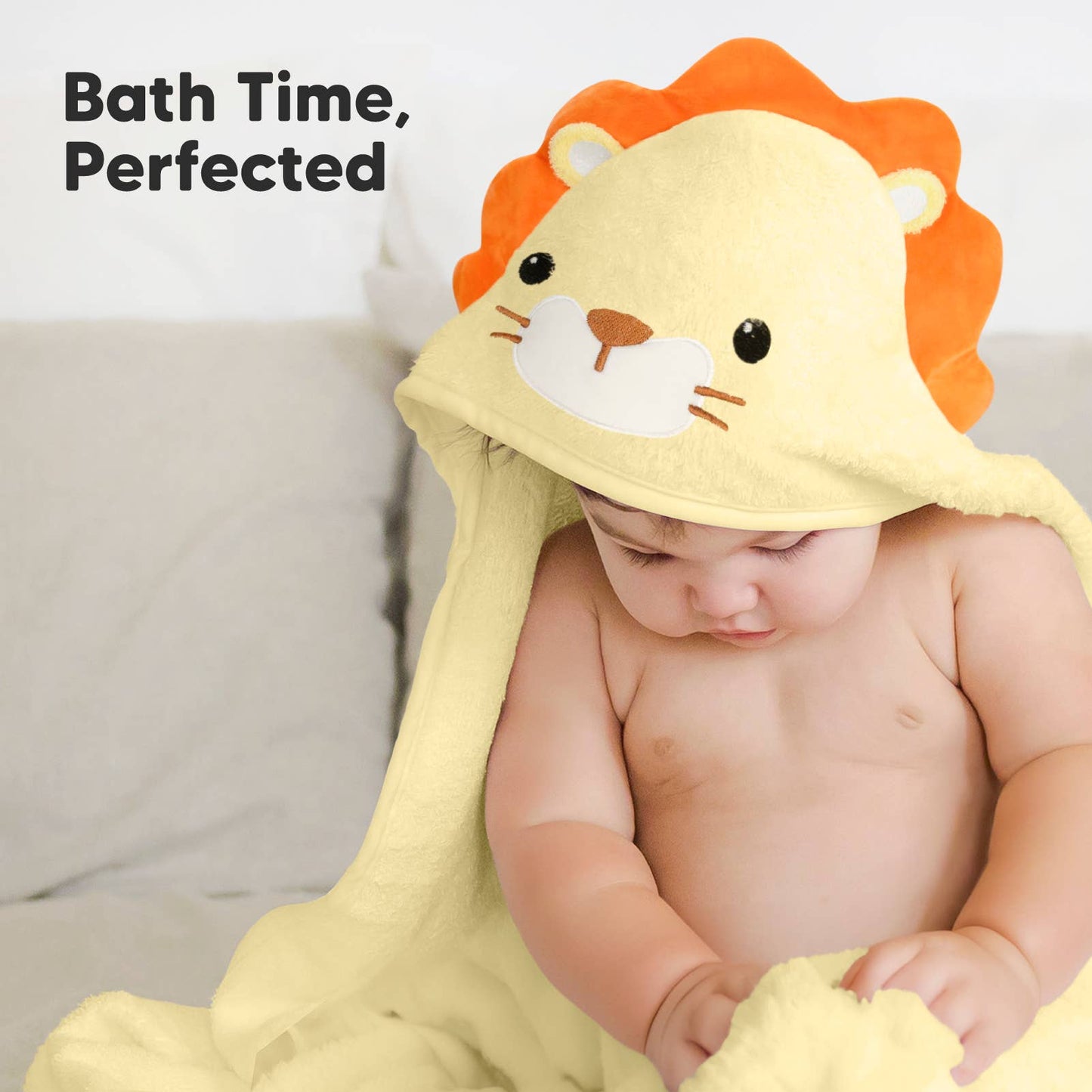 KeaBabies Cuddle Baby Hooded Towel