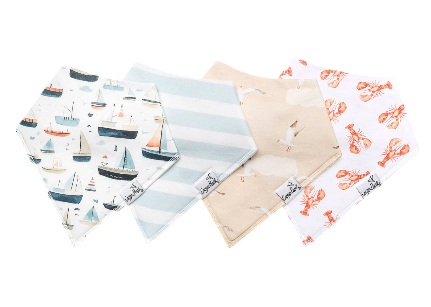 Copper Pearl Bandana Bibs