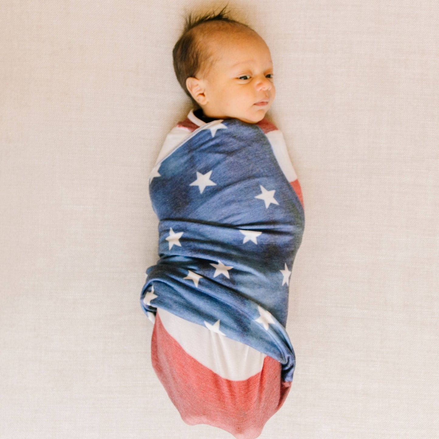 Knit Swaddle Blanket - Patriot