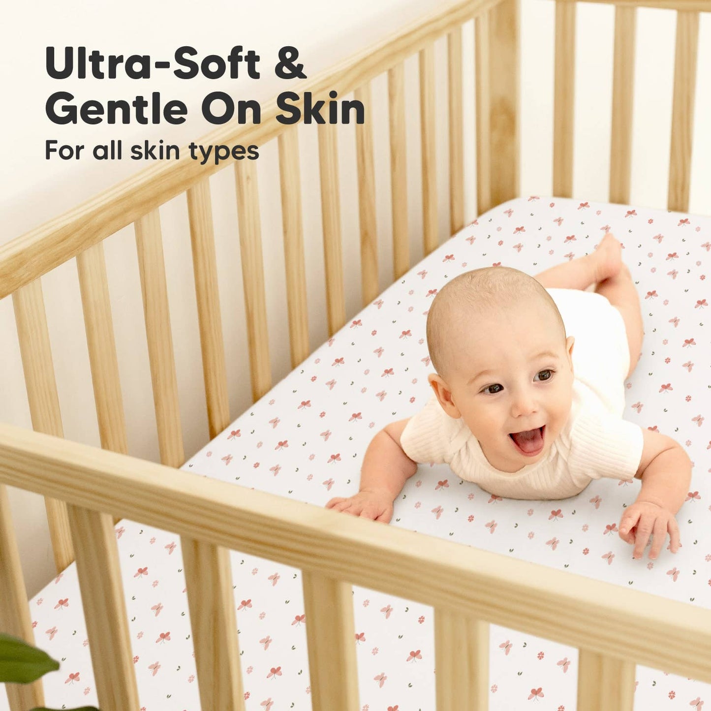 2pk Waterproof Crib Sheets, Baby Mattress Protector