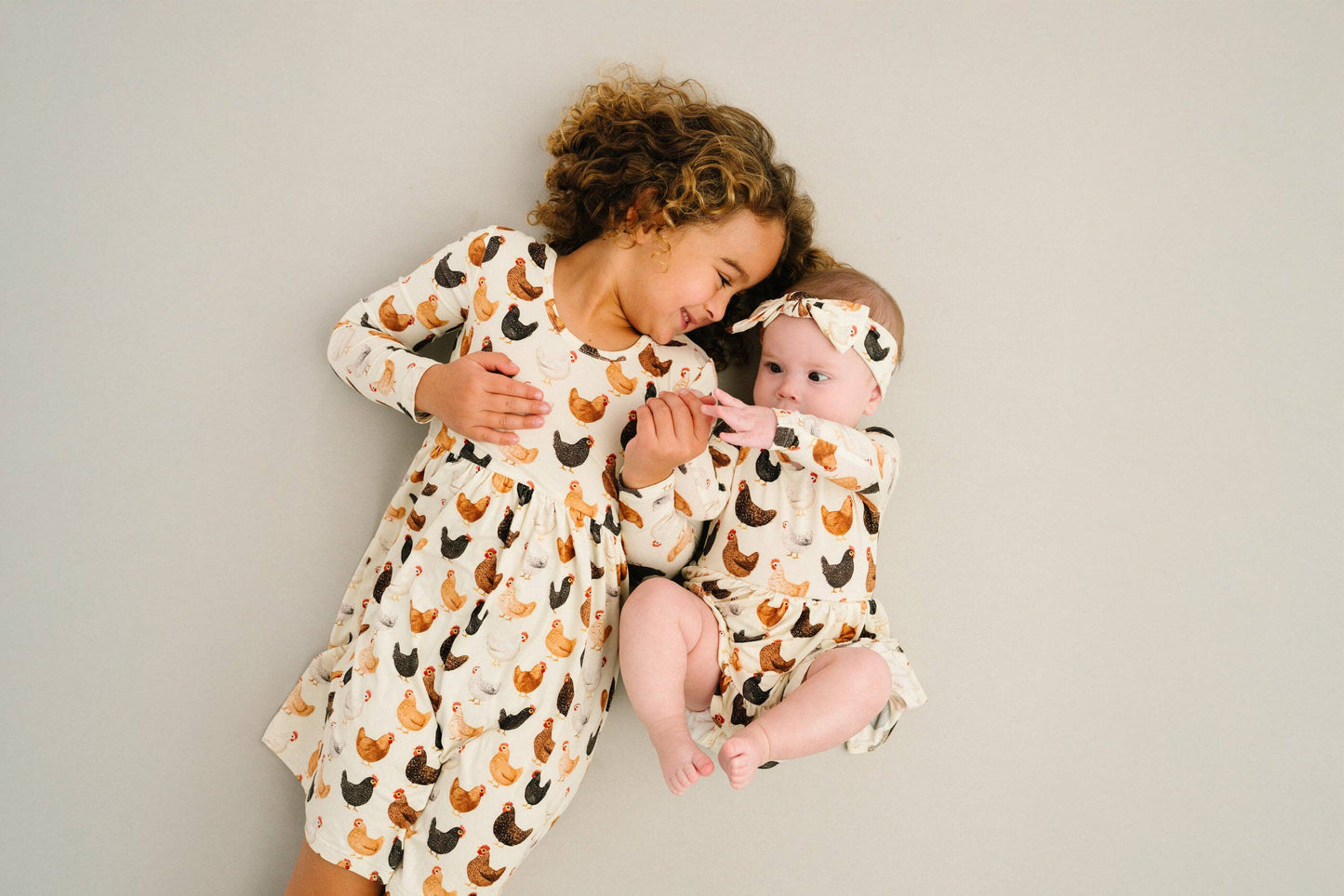 Backyard Chickens Bodysuit Bamboo Dress