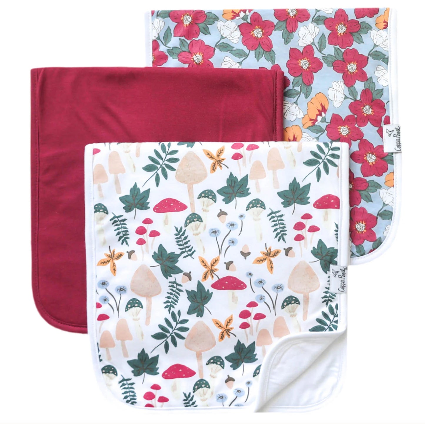Copper Pearl Premium Burp Cloths