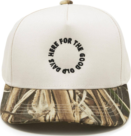 Kid/Baby 2-Tone Cap: Here For The Good Old Day-Realtree Camo