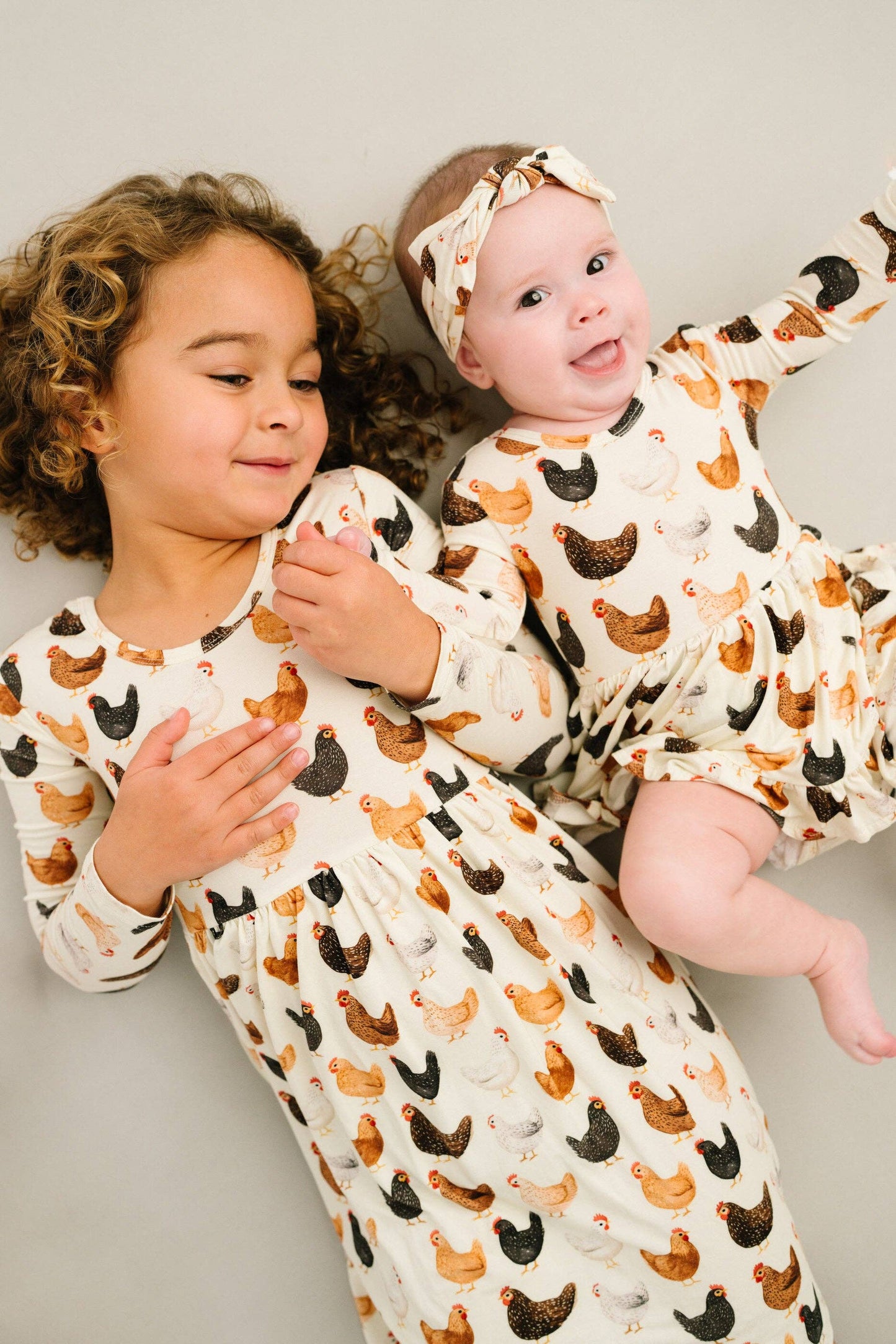Backyard Chickens Bodysuit Bamboo Dress