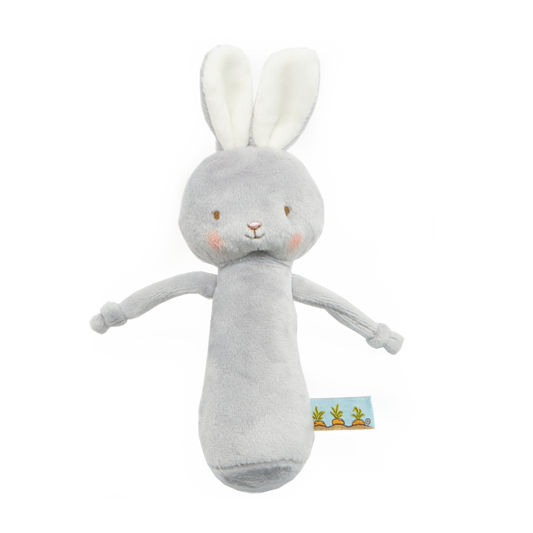 Friendly Chime Rattle - Gray bunny