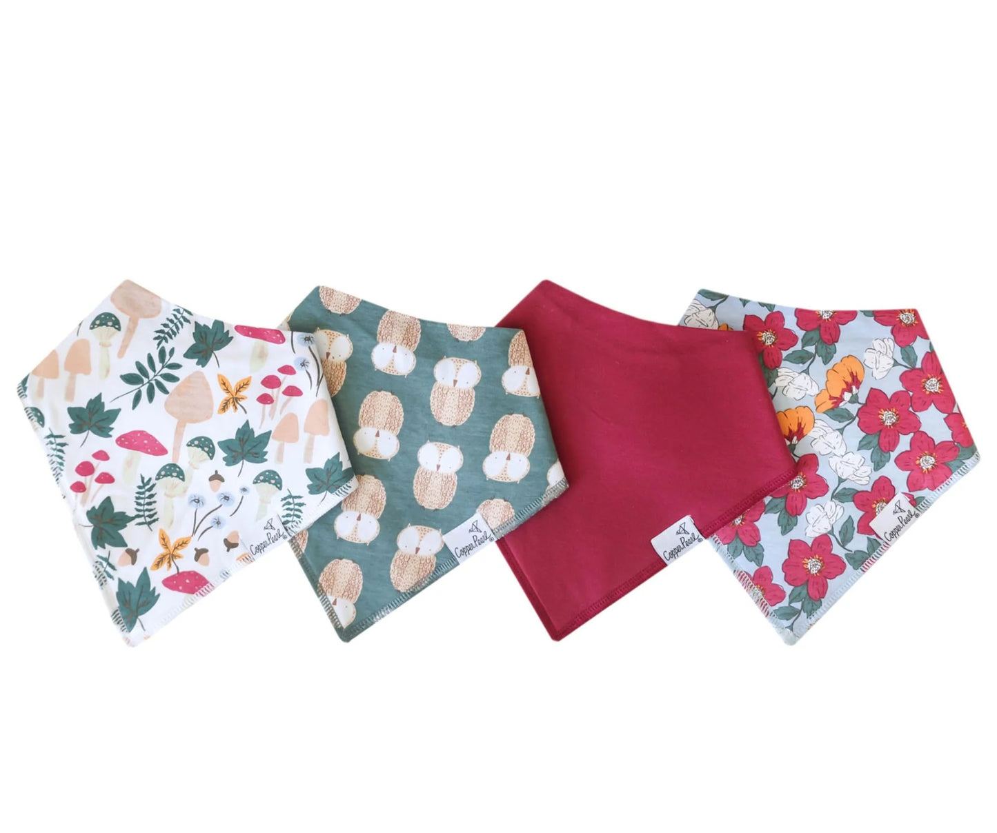 Copper Pearl Bandana Bibs