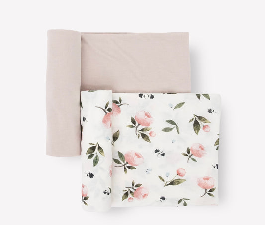 Stretch Knit Swaddle Blanket 2 Pack Little Unicorn